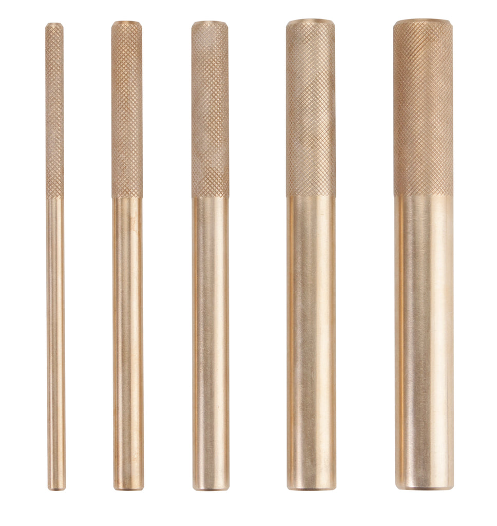 Brass Drift 5 piece Punch Set, (Pack of 5)