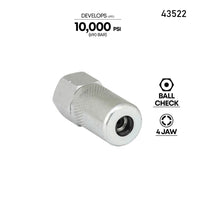 4-JAW Hydraulic Coupler Grease Fitting, 1/8" NPT