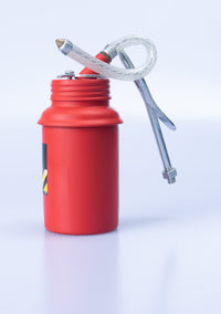 PROLUBE Steel Pistol Type Oil Can, Rigid and Flexible Spout, No Base