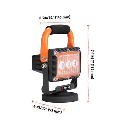 LED 9W Rechargeable work light with magnetic base work site lamp