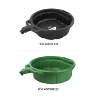 Antifreeze Drain Pan, 4.25 Gallon (16 Liter) Capacity, with Spout Cap, Green Color