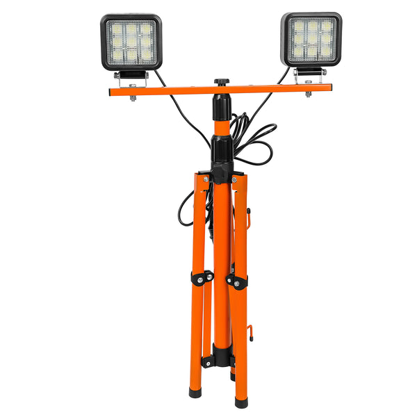 Two Head LED 3200 Lumen Work light Tripod, Dustproof – GROZ USA