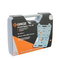 Steel Precision Squares 3 Piece Set, 16 Micron Squareness, 2”, 4” & 6” Blade Lengths