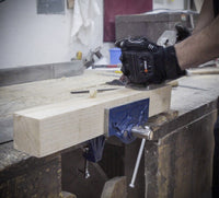 Portable Woodworking Vise, 6" Wide Jaw, with "Toe-in" Feature