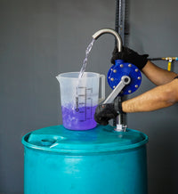 Plastic Rotary Chemical Pump with Aluminum Handle for Alcohols, Ketones, Acetone