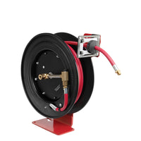 Single Arm Air and Water Hose Reel, Low Pressure - 3/8" or 1/2" NPT Hose
