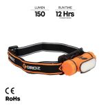 Rechargeable Head Lamp with Sensor, 3W COB