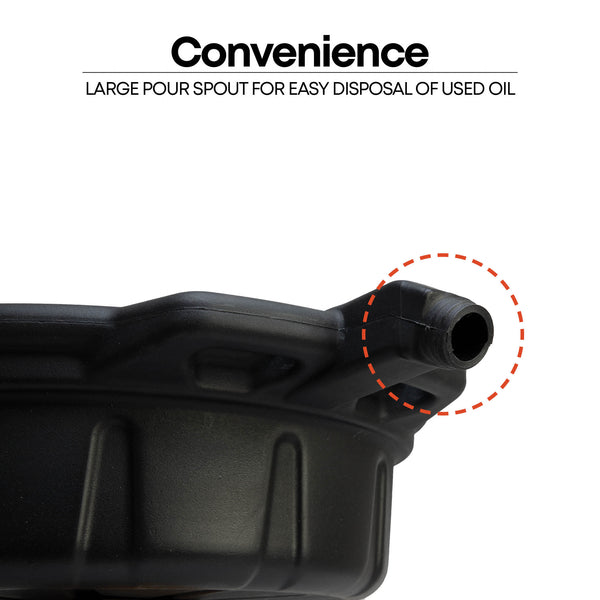 Oil Drain Pan, 2 Gallon Capacity, with Spout Cap – GROZ USA