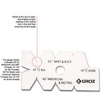 Stainless Steel Screw Cutting Gauge