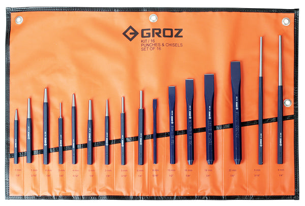 Punch and Chisel Sets with Pouch – GROZ USA