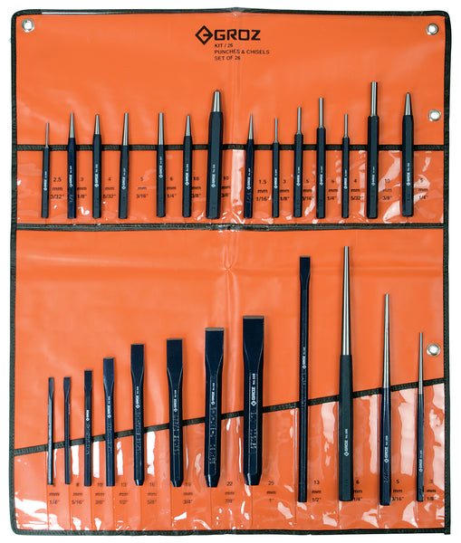 グチです。 Punch and Chisel Sets with Pouch – GROZ USA