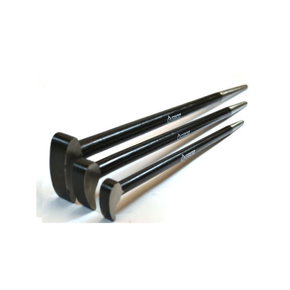 Roll Head/Lady Foot Pry Bars Sets, 3 or 4 Piece Sets