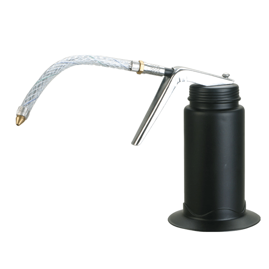 PROLUBE Oil Can with 6" Flexible Spout, Pistol Type with Base