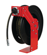 Single Arm Air and Water Hose Reel, Low Pressure - 3/8" or 1/2" NPT Hose