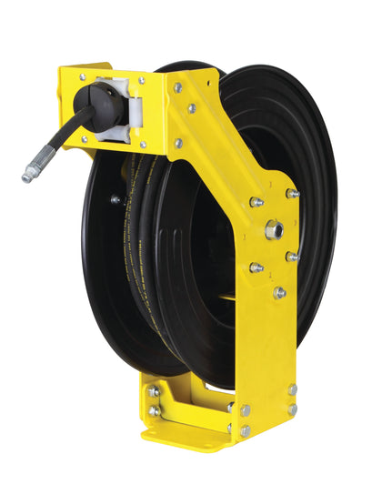 Dual Arm Grease Reel with SAE R2 Rubber Hose