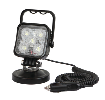 LED 15W Work Light with Magnetic Base and Cigarette Plug Adapter