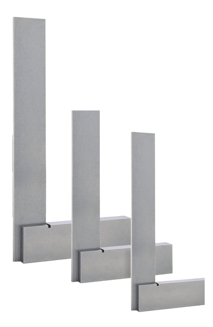 Groz 3 Piece Steel Machinist Square Set, 48-72 Micron Squareness