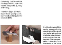 Center Square, 1.5" or 3" Work Diameter