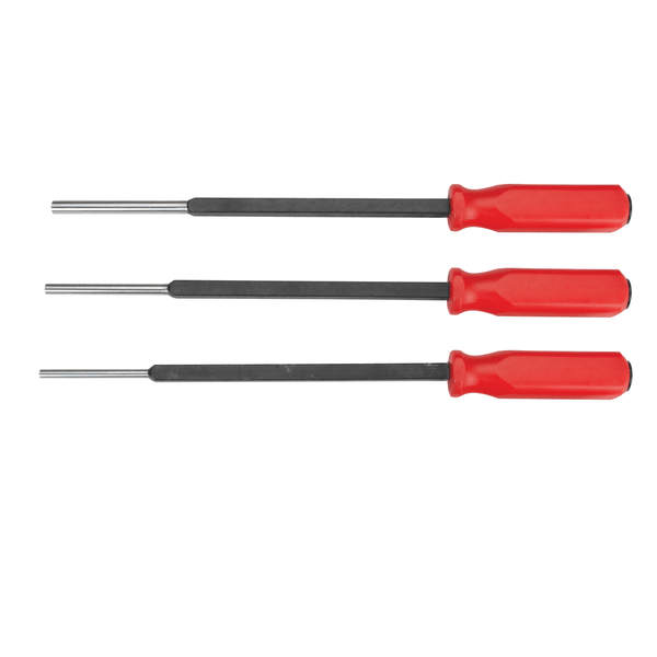 Extended Reach Pin Punches Set - 3pcs, 1/4