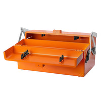 GROZ 18-Inch Cantilever Tool Box | Five-Tray Organizer | Aluminum Die-Cast Body | Lightweight & Portable | Lockable Lid | Perfect Storage for Tools