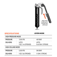 PROLUBE Dual Pistol/Lever Handle Grease Gun