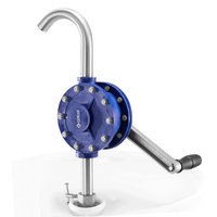 Plastic Rotary Chemical Pump with Aluminum Handle for Alcohols, Ketones, Acetone