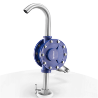 Plastic Rotary Chemical Pump with Aluminum Handle for Alcohols, Ketones, Acetone