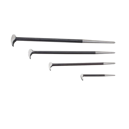 Roll Head/Lady Foot Pry Bars Sets, 3 or 4 Piece Sets