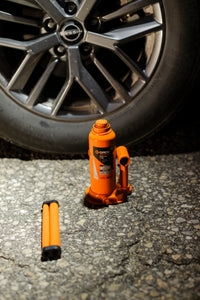 Welding Type Bottle Jack with Load, 4, 12, 20, 32, or 50 Ton Capacities