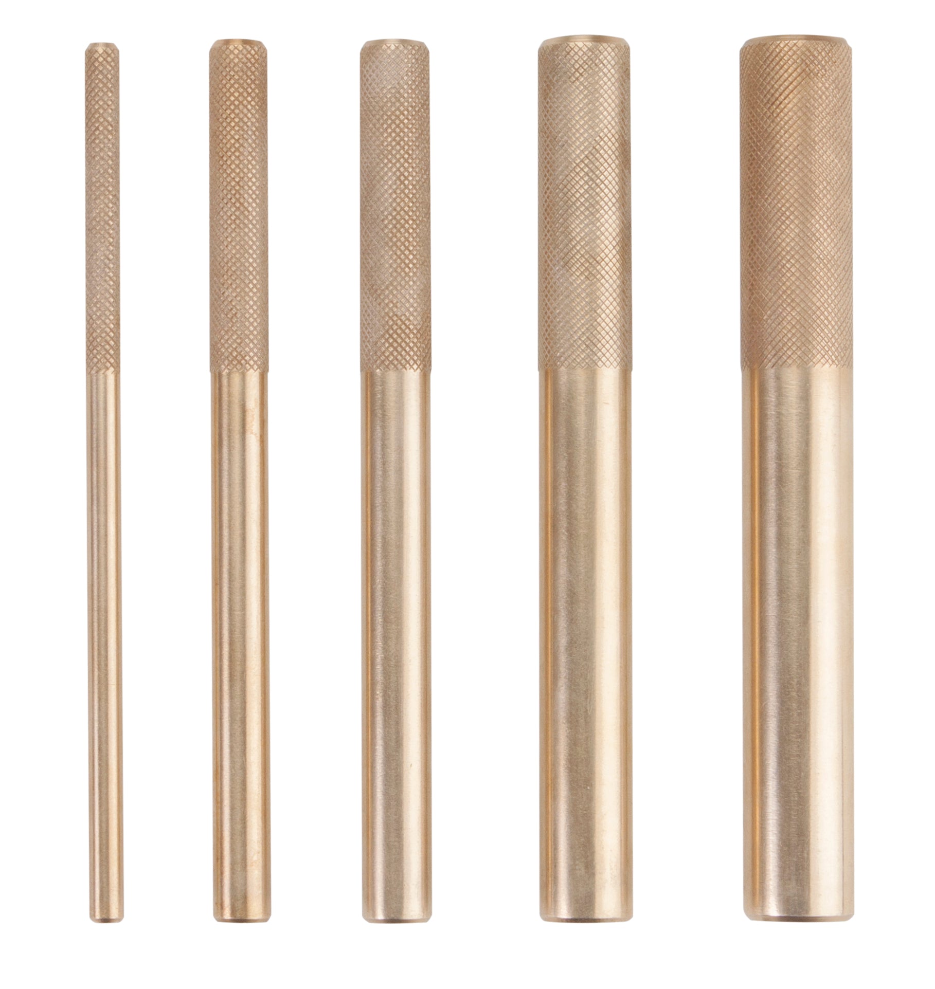 Brass Drift 5 piece Punch Set, (Pack of 5) – GROZ USA