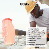 24" Indestructible Handle Sledge Hammer, 8 lb.