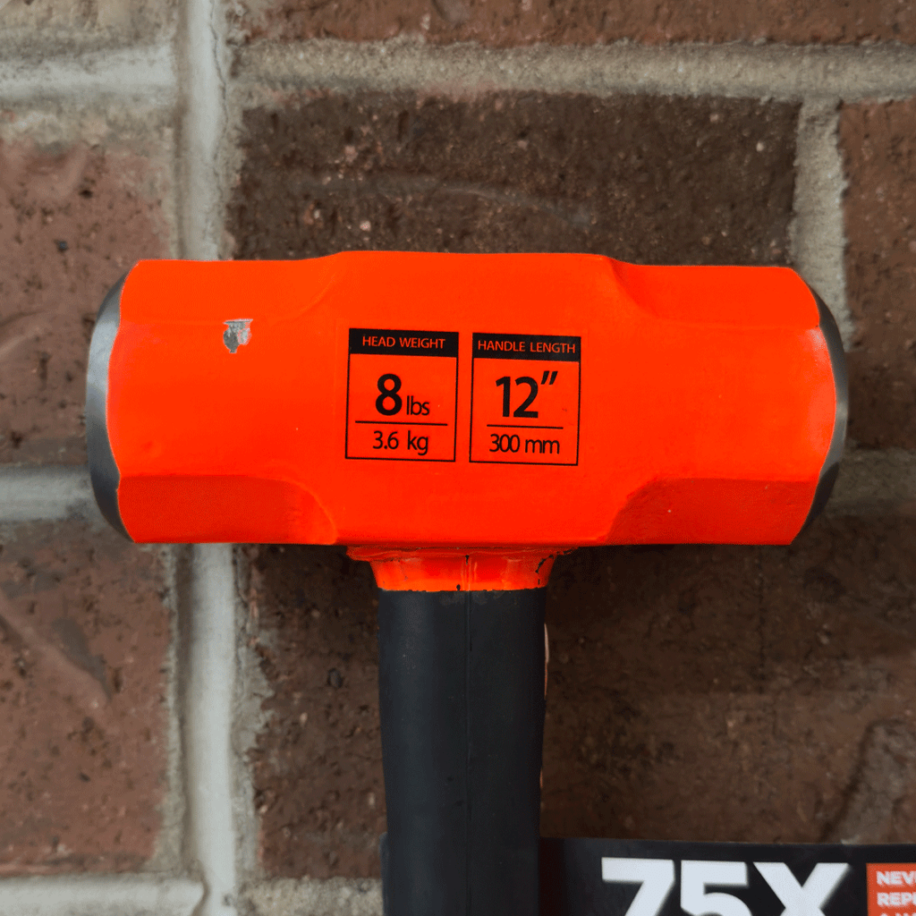 Gently Used 12" Indestructible Handle Sledge Hammer, 8 lb.