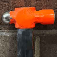 Gently Used 14" Indestructible Handle Ball Pein Hammer, 20 oz.