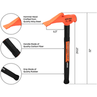 32" Indestructible Handle Tire Bead Breaker Hammer, 10 lb.