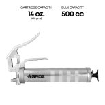PROLUBE Pistol Grip Grease Gun with Dual Discharge, Aluminum