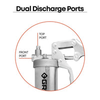 PROLUBE Pistol Grip Grease Gun with Dual Discharge, Aluminum