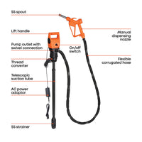 Electric Drum/IBC Pump - for Diesel, DEF, Water, Anti-Freeze, Light Oils up to 100 cSt
