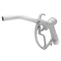 Manual Fuel Nozzle with Swivel and Curved Spout, 3/4" NPT Inlet, 3/4" OD Spout