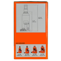 Welding Type Bottle Jack with Load, 4, 12, 20, 32, or 50 Ton Capacities