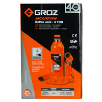 Welding Type Bottle Jack with Load, 4, 12, 20, 32, or 50 Ton Capacities