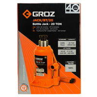 Welding Type Bottle Jack with Load, 4, 12, 20, 32, or 50 Ton Capacities