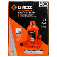Welding Type Bottle Jack with Load, 4, 12, 20, 32, or 50 Ton Capacities