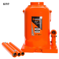 Welding Type Bottle Jack with Load, 4, 12, 20, 32, or 50 Ton Capacities