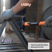 14" Fiberglass Handle Engineer's Hammer, 4 lb.