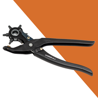 Revolving Punch Pliers, 6 sizes 5/64" to 3/16"