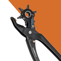 Revolving Punch Pliers, 6 sizes 5/64" to 3/16"