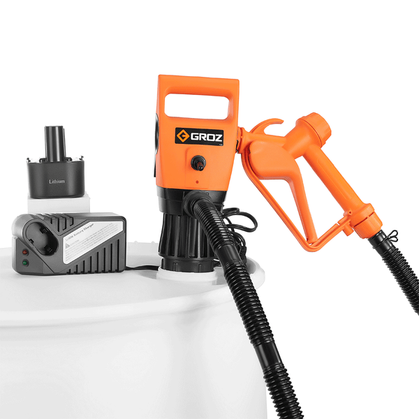 Electric Drum Barrel Pump for Diesel, DEF, Water, AntiFreeze GROZ USA