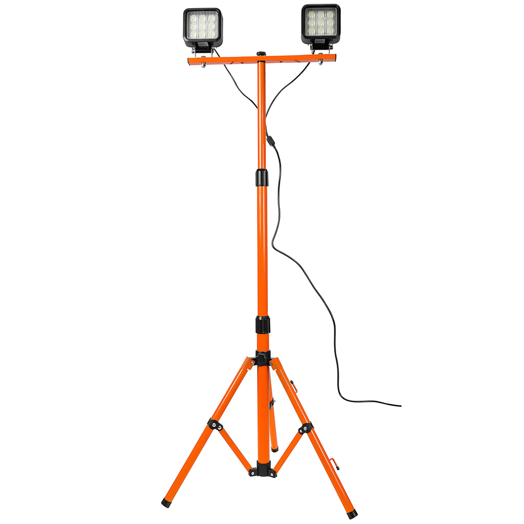 Two Head LED 3200 Lumen Work light Tripod, Dustproof