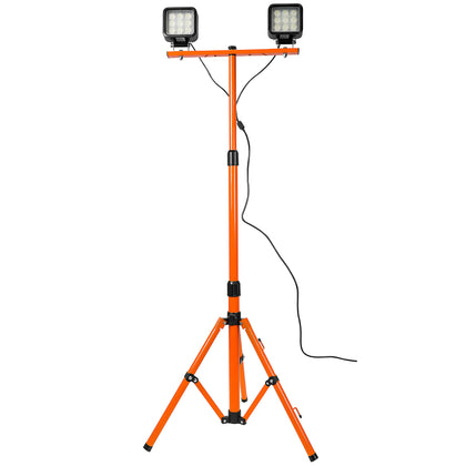 Two Head LED 3200 Lumen Work light Tripod, Dustproof