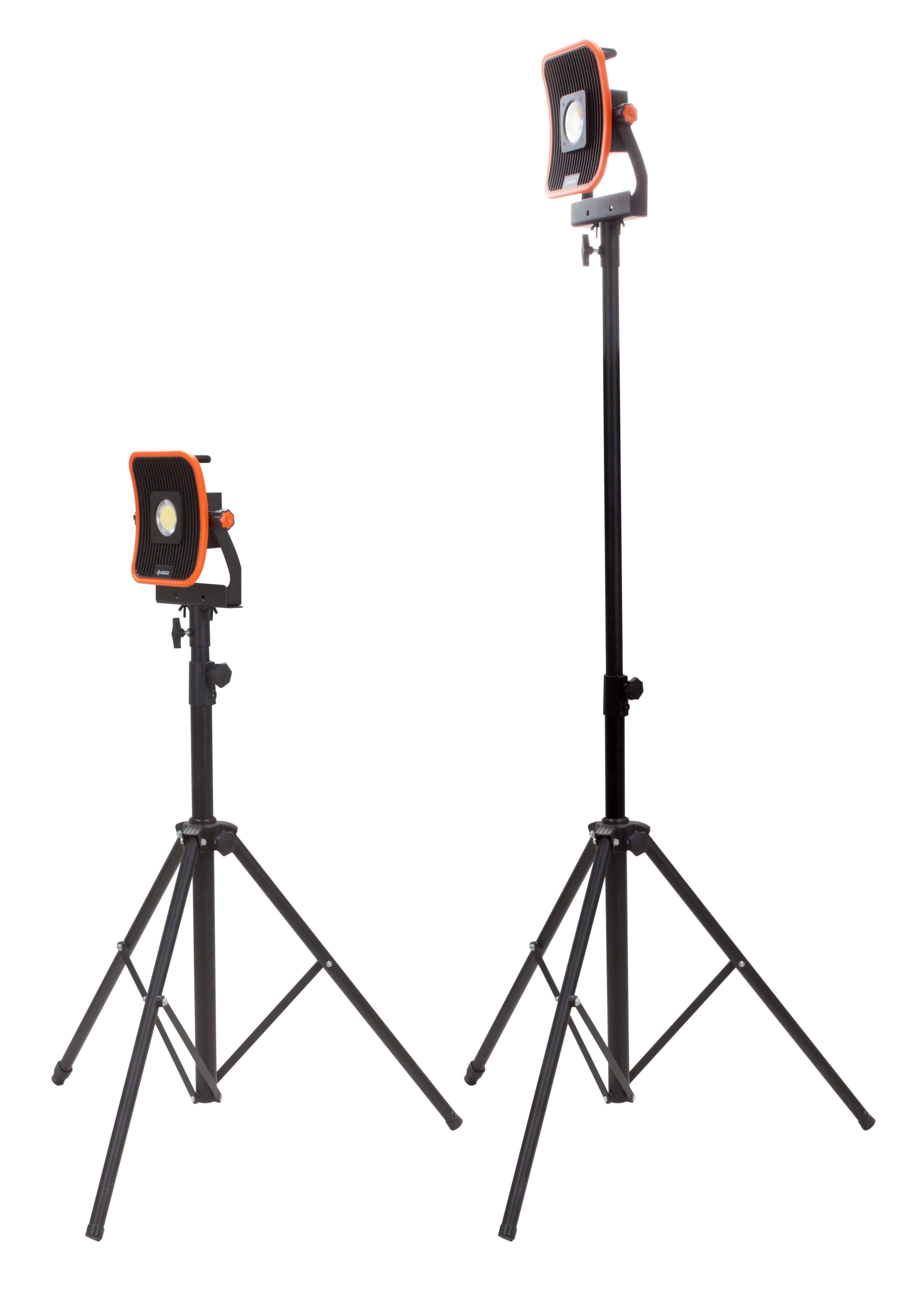 Dual Power Work Light and Tripod Stand, up to 2800 Lumens, 5.5